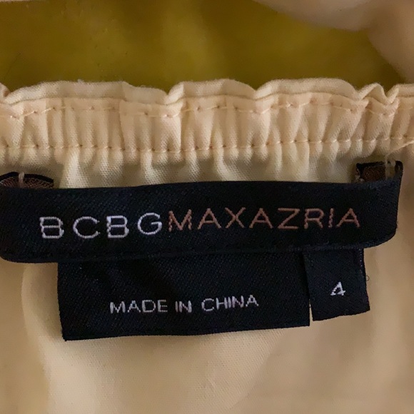 BCBG Maxazaria Yellow Halter Dress - Picture 4 of 4